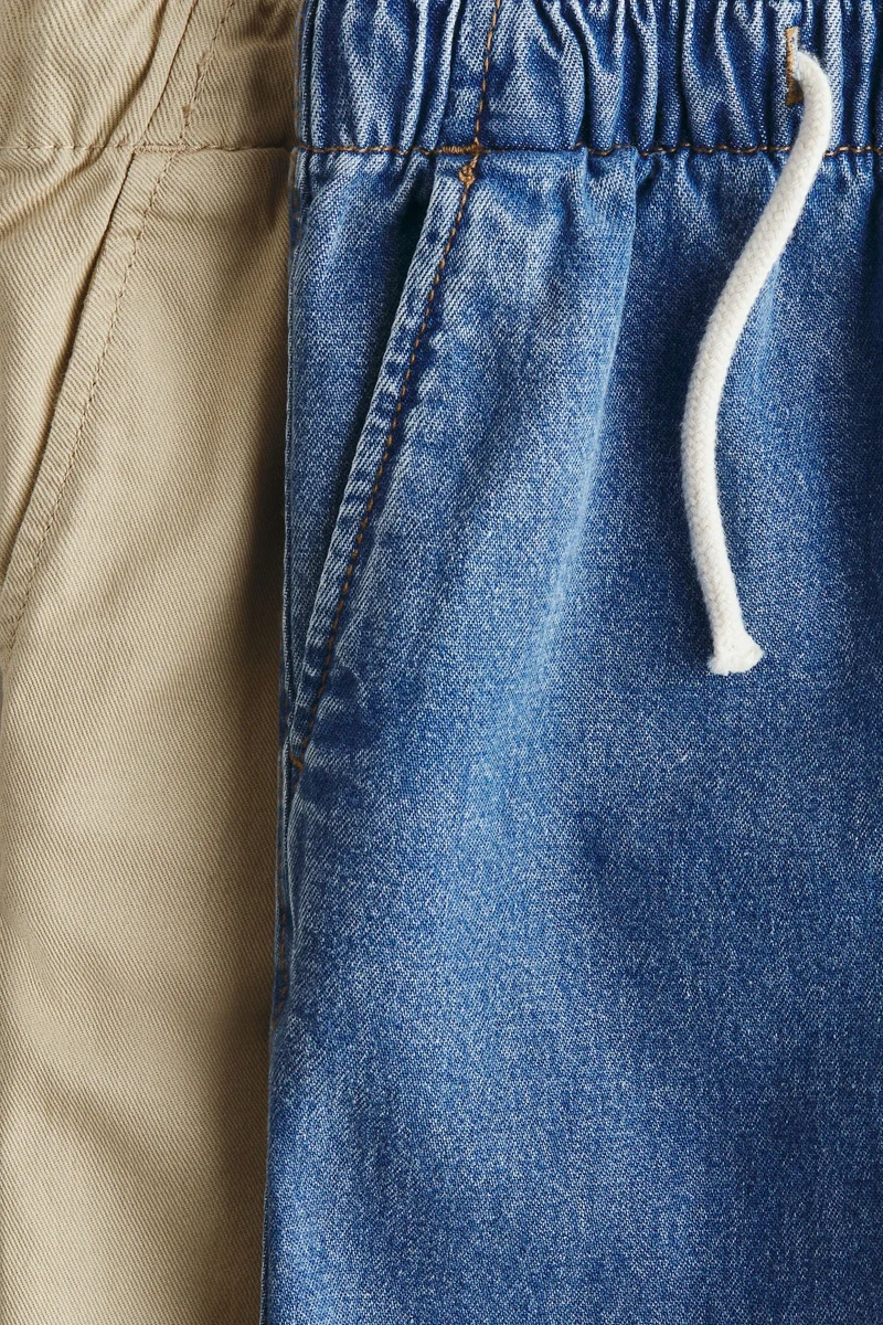 اتش اند ام بنطلون رياضي قطن - عبوة من قطعتين